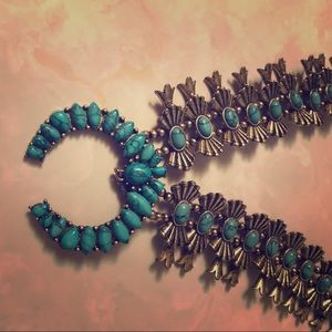 Turquoise Squash Blossom